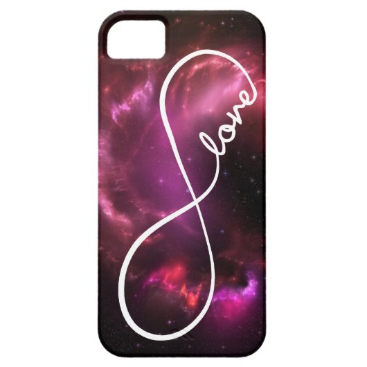 無限愛-ピンクの星雲 Case-Mate iPhoneケース (裏面)