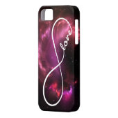 無限愛-ピンクの星雲 Case-Mate iPhoneケース (裏面左)