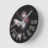 無限感動的銀河系 ラウンド壁時計 (傾斜)