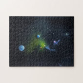 無限深い宇宙、ジグソー、パズル、惑星、星 ジグソーパズル (横)
