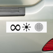無限無秩序の生命 バンパーステッカー (車上)
