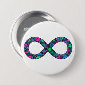 無限神経多様体ドードル多性プライド国旗 缶バッジ (正面&裏面)