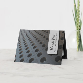 無限穴のインタビューのサンキューカード サンキューカード