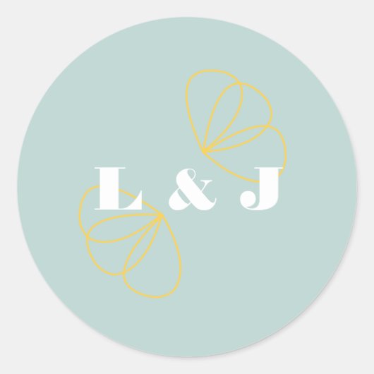 無限結婚愛のステッカー ラウンドシール (正面)