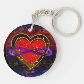 無限芸術的ハートポリアモリフラグシンボルキー キーホルダー (裏面)
