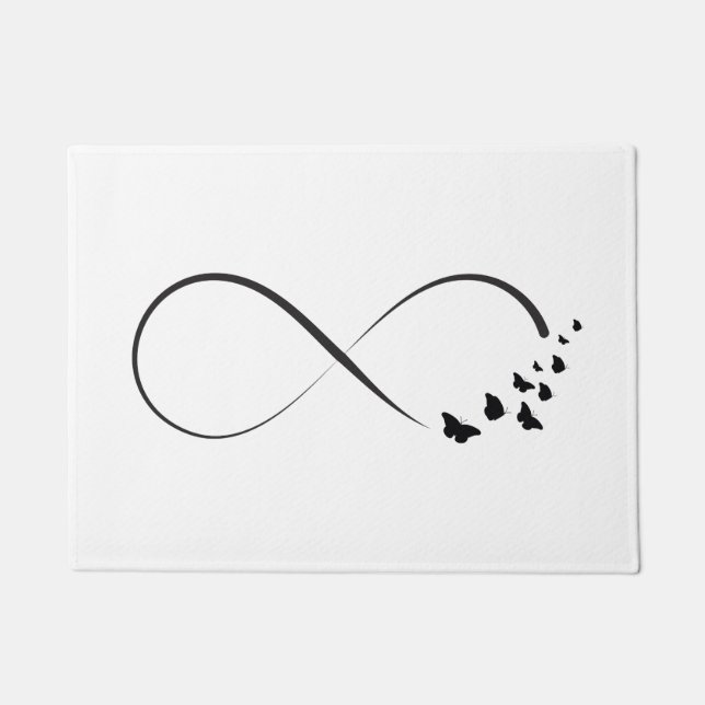 無限蝶記号 ドアマット (正面)