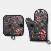 無限螺旋の領域 鍋つかみ&鍋敷きセット (正面)