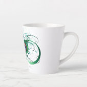 無限記号(ピーコックの羽根付き) カフェラテマグ (右)