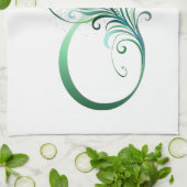 無限記号(ピーコックの羽根付き) キッチンタオル (折り畳み)