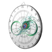 無限記号（ピーコックの羽根付き） ダーツボード (正面右)