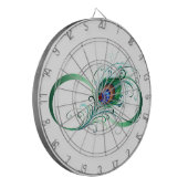 無限記号（ピーコックの羽根付き） ダーツボード (正面左)
