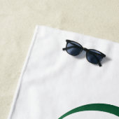 無限記号（ピーコックの羽根付き） ビーチタオル (インサイチュ)