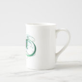 無限記号（ピーコックの羽根付き） ボーンチャイナマグカップ (右)