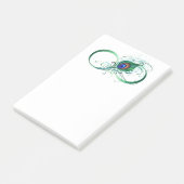 無限記号(ピーコックの羽根付き) ポストイット (アングル)