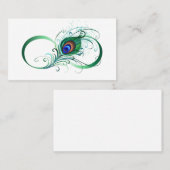 無限記号（ピーコックの羽根付き） 割引カード (正面/裏面)