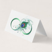 無限記号(ピーコックの羽根付き) 名刺 (裏面)