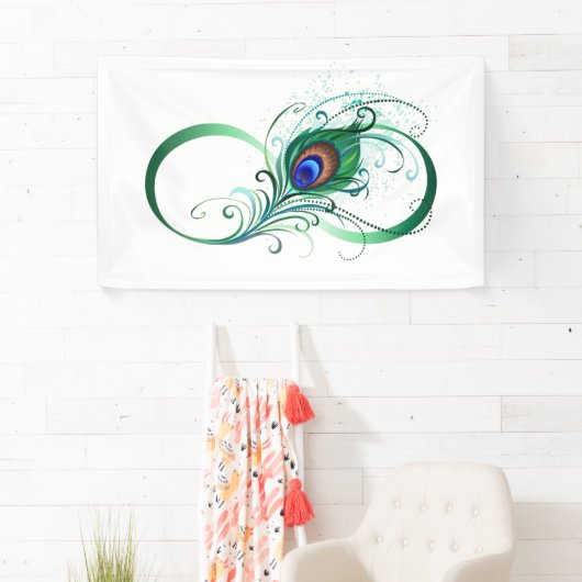 無限記号（ピーコックの羽根付き） 横断幕 (インサイチュ)