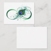 無限記号（ピーコックの羽根付き） 紹介カード (正面/裏面)