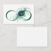 無限記号(ピーコックの羽根付き) 紹介カード (正面/裏面)