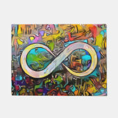 無限記号  |自閉症認識神経多様性 ドアマット (正面)