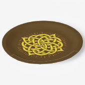 無限調和：聖マンダラケルトのシンボルアート ペーパープレート (アングル)