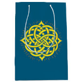 無限調和：聖マンダラケルトのシンボルアート ミディアムペーパーバッグ (正面)