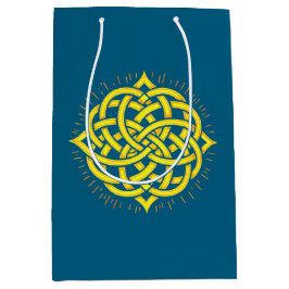 無限調和：聖マンダラケルトのシンボルアート ミディアムペーパーバッグ