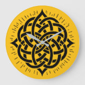 無限調和：聖マンダラケルトのシンボルアート ラージ壁時計 (正面)