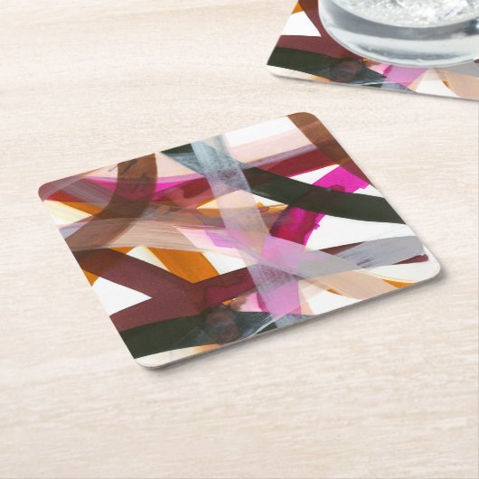 無限道II スクエアペーパーコースター (アングル)