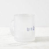 無限遠と超越へ フロストグラスマグカップ (正面左)