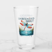 無限霊 – ドラゴン芸術的フライ タンブラーグラス (裏面)