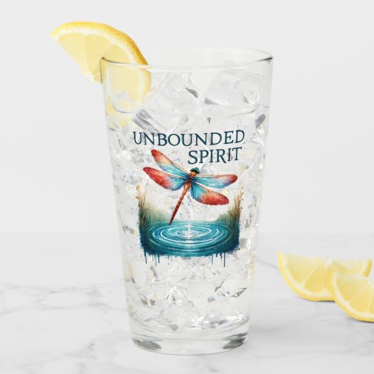無限霊 – ドラゴン芸術的フライ タンブラーグラス (アイス正面)