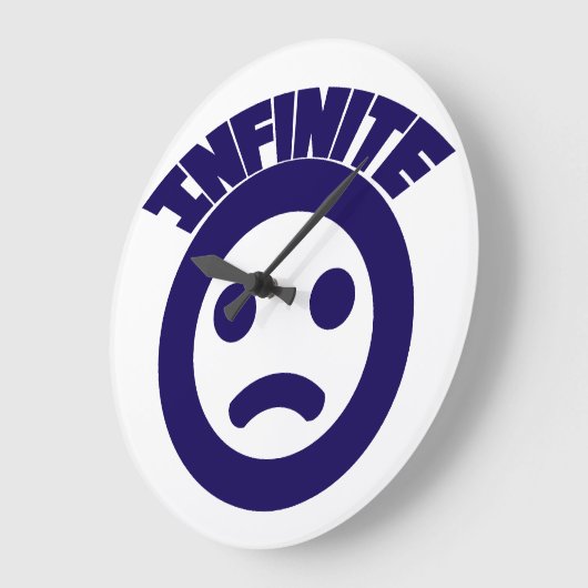 無限=( ラージ壁時計 (傾斜)