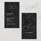 無限-科学者のダークグレーの名刺 名刺 (正面/裏面)