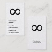 無限-科学者の名刺 名刺 (正面/裏面)