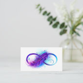 無限（紫色の羽毛） アドバイスカード (スタンド正面)