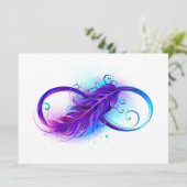 無限（紫色の羽毛） アドバイスカード (スタンド正面)