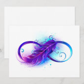 無限（紫色の羽毛） アドバイスカード (正面/裏面)