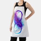 無限(紫色の羽毛) エプロン (インサイチュ)