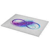 無限（紫色の羽毛） カッティングボード (角)