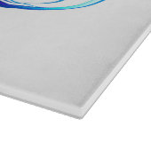 無限（紫色の羽毛） カッティングボード (角)