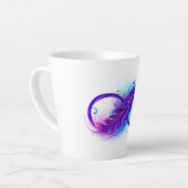 無限(紫色の羽毛) カフェラテマグ (左アングル)