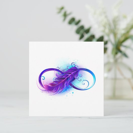 無限（紫色の羽毛） カード (スタンド正面)