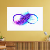 無限（紫色の羽毛） キャンバスプリント (インサイチュ (リビング))