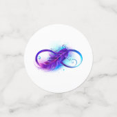 無限（紫色の羽毛） コンフェッティ (スモール正面)