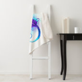 無限（紫色の羽毛） シェルパブランケット (インサイチュ)