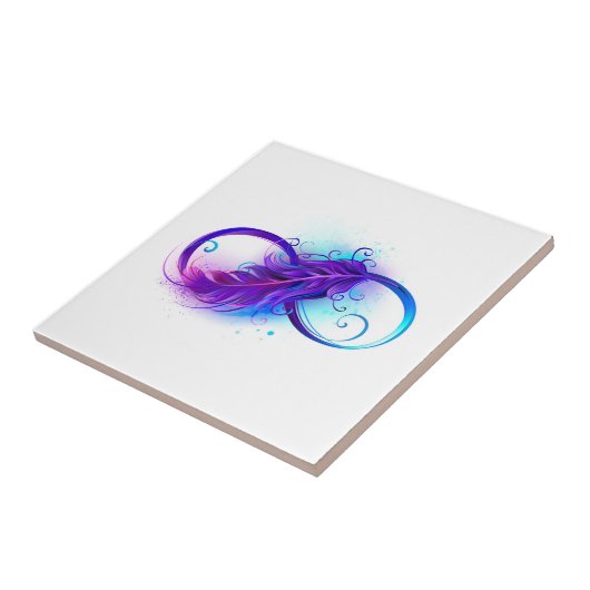 無限（紫色の羽毛） タイル (側面)