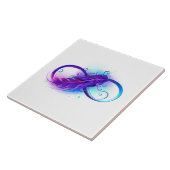 無限（紫色の羽毛） タイル (側面)