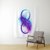 無限（紫色の羽毛） タペストリー (インサイチュ)