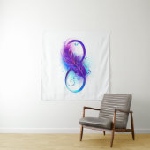 無限（紫色の羽毛） タペストリー (インサイチュ(横))